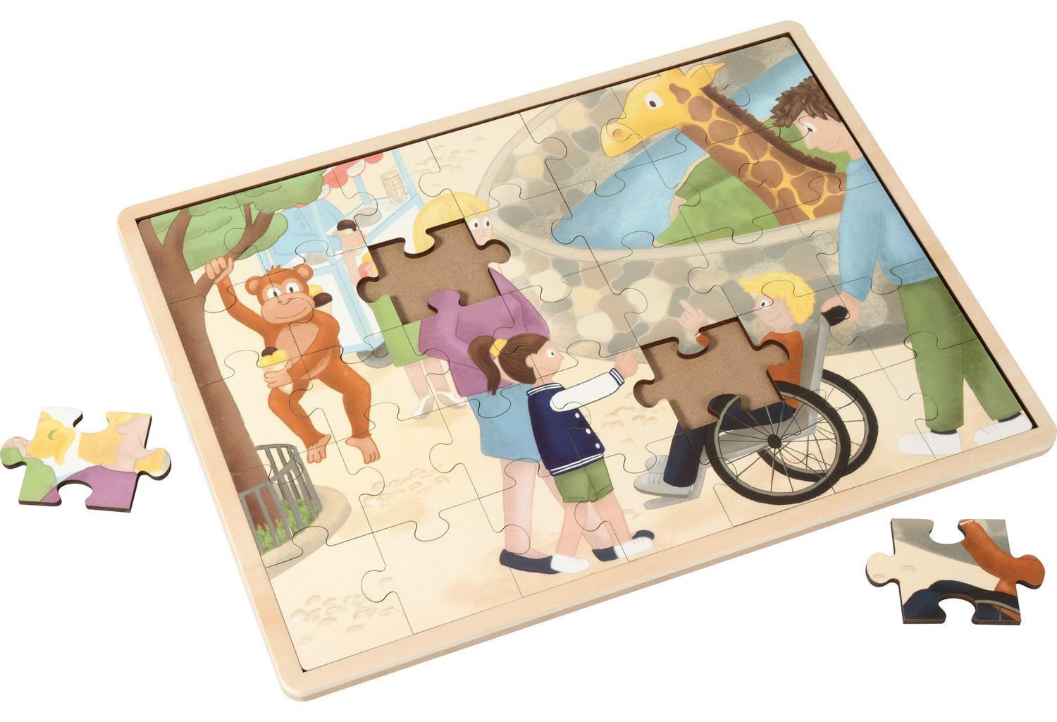 Weplay Eduplay Puzzel Dierenpark met handicap - 35 onderdelen