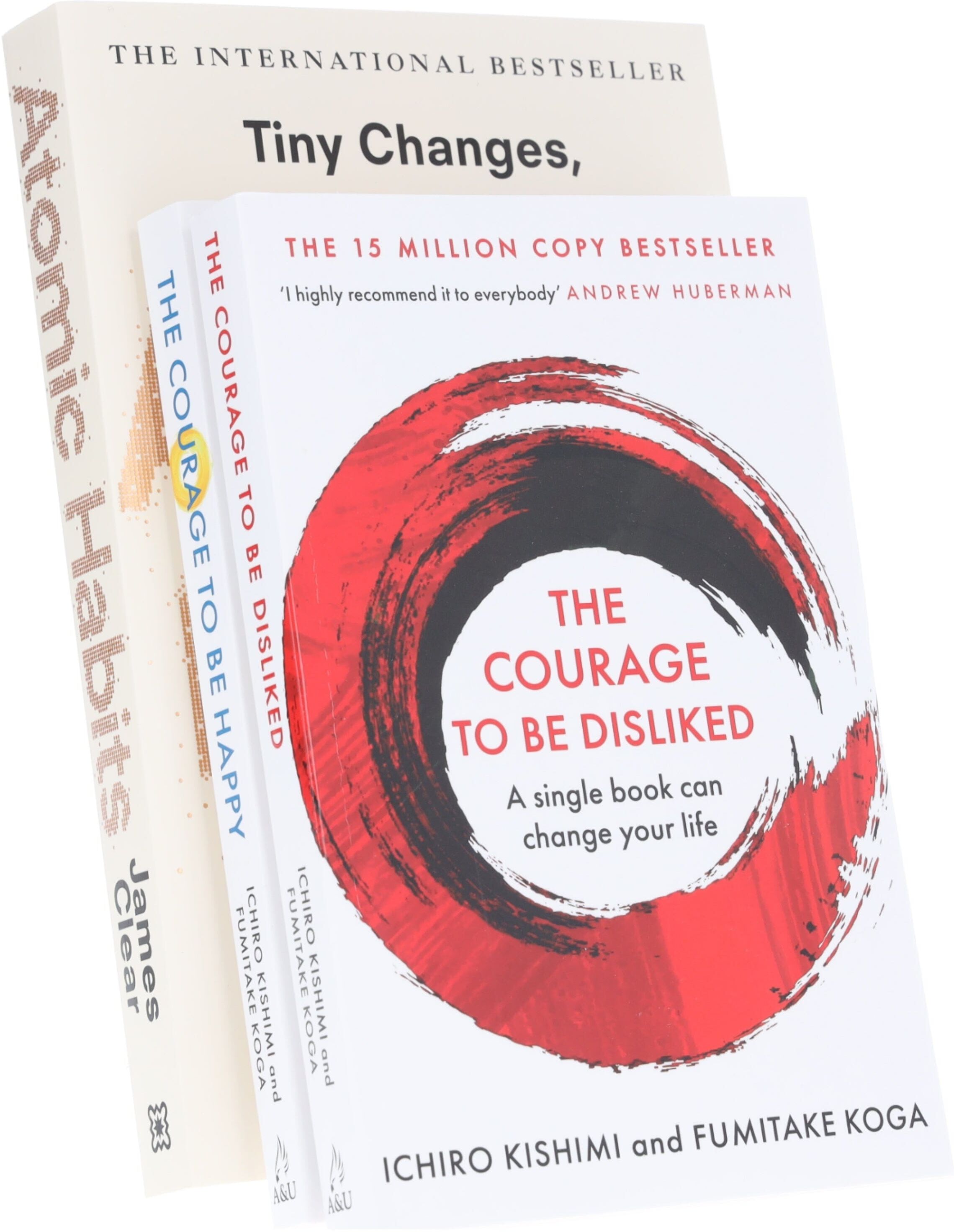 The Courage to be Disliked, The Courage to be Happy & Atomic Habits 3 Book Collection Set - Non Fiction - Paperback Various