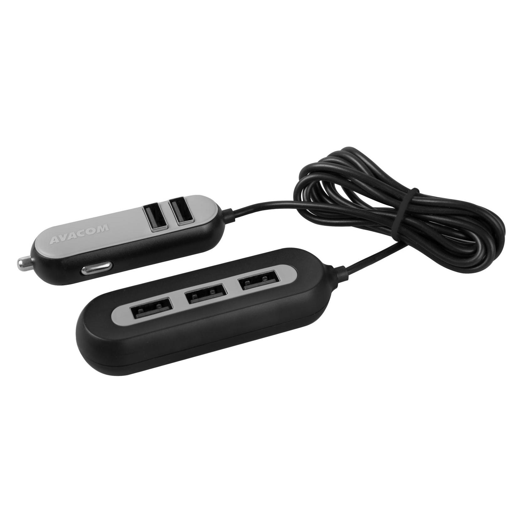 Avacom CarHUB nabíjeÄka do auta 5x USB výstup, Äerná (NACL-CH5X-KK)