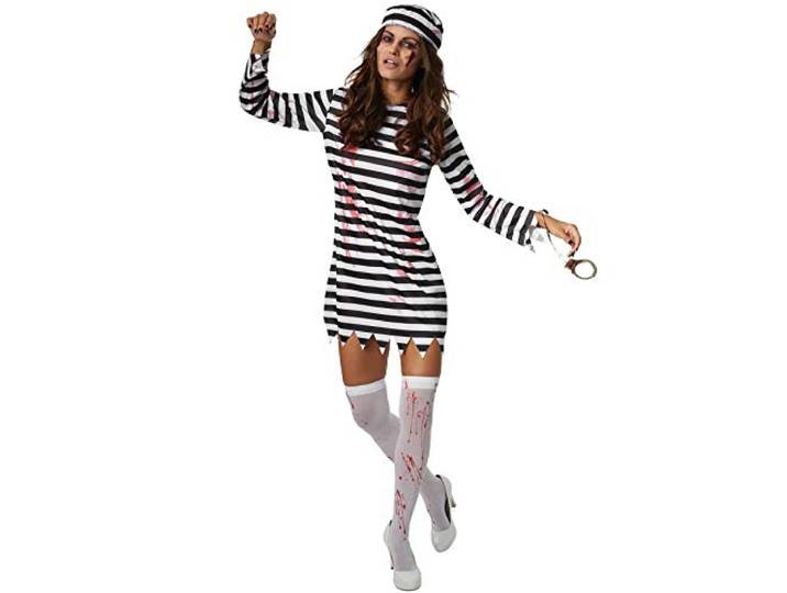 Dressforfun Griezelige gedetineerdenbruid - L
