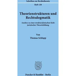 Theorienstrukturen und Rechtsdogmatik., Fachbücher von Thomas Schlapp