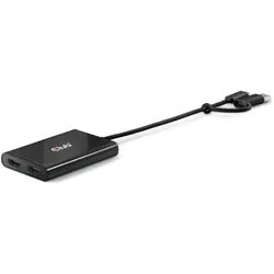 Club 3D Club3D Adapter USB-C (USB A Adapter) > 2x HDMI 4K@60Hz St/Bu retail, Video Adapter, Schwarz