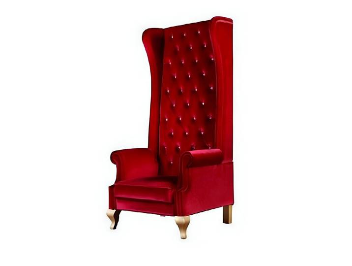 JVmoebel Chesterfield-Sessel Königlicher Chesterfield Sessel im Antik-Stil mit roten Polstern (Packung, Relaxsessel), Made in Europa