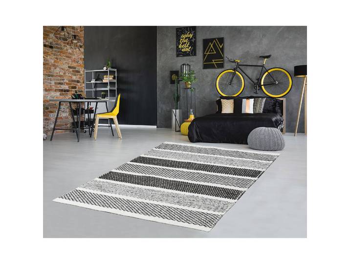Tapis en laine Trondheim I Gris 160 x 230cm Laine