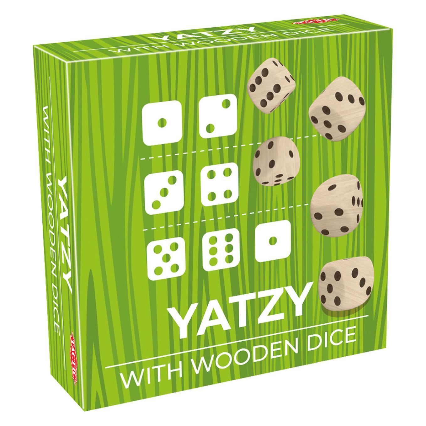 Tactic Trendiges Yatzy-Brettspiel (Dänisch, Deutsch, Englisch, Estnisch, Finnisch, Französisch, Griechisch, Italienisch, Lettisch, Litauisch, Niederländisch, Norwegisch, Polnisch, Russisch, Schwedisch, Spanisch, Ungarisch) (417170)