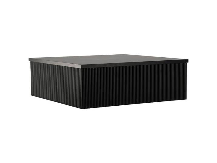 Livetastic Couchtisch, Schwarz, rechteckig, Sockel, 90x30x90 cm, einfacher Aufbau, Wohnzimmer, Wohnzimmertische, Couchtische