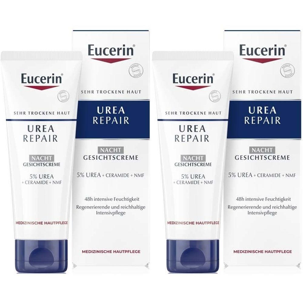 Eucerin UreaRepair Nacht Gesichtscreme x2 2x50 ml Nachtcreme