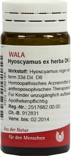 Wala Hyoscyamus Ex Herba D6 Globuli