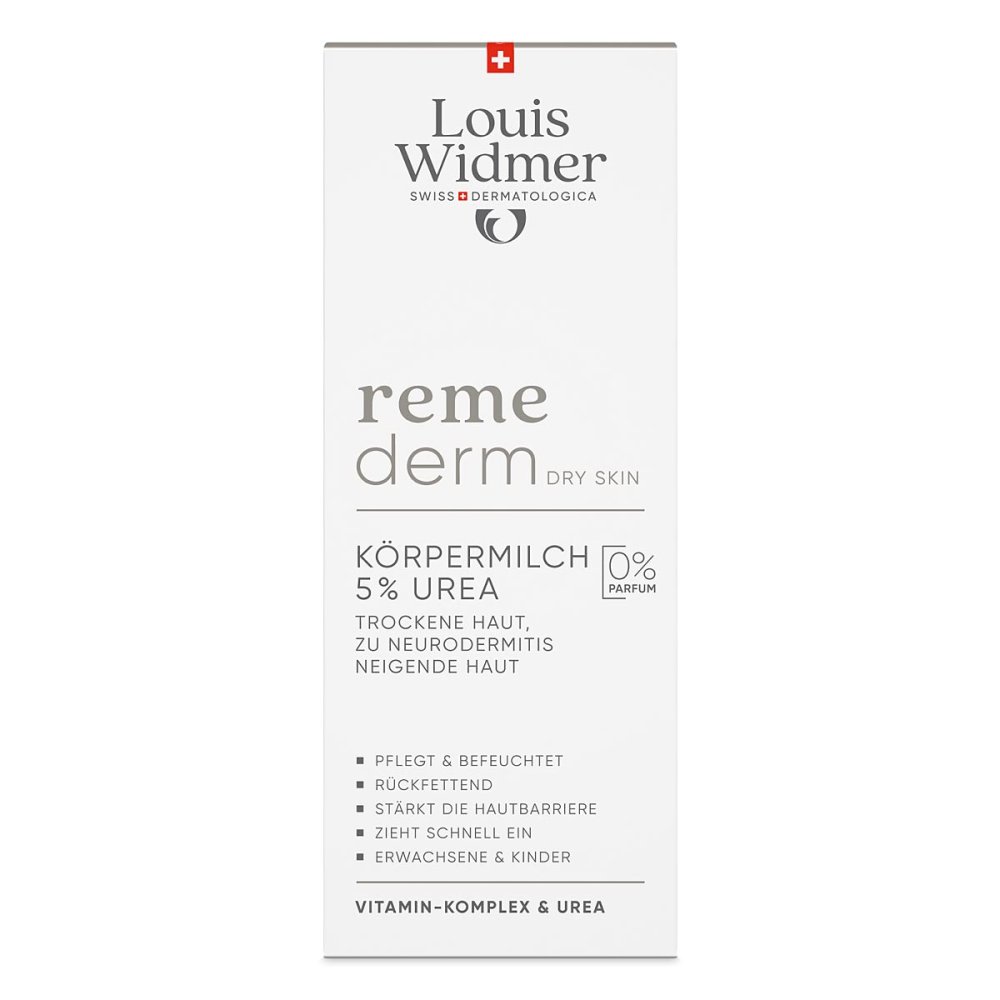 LOUIS WIDMER GmbH Louis Widmer remederm Körpermilch 5% Urea unparfümiert 19400050
