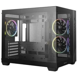 Deepcool CG330 3F (mATX, Mini-ITX), PC Gehäuse, Schwarz