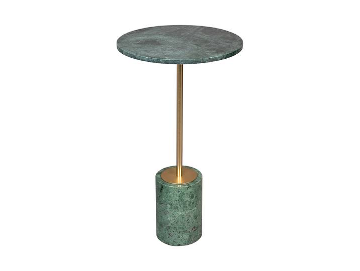 Marmor Beistelltisch „Gunnar“ Grün, Gold Dutchbone