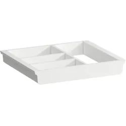 LAUFEN Space Ordnungssystem H4954051606311 32x4,5x27,4cm, für große Schubladen, weiß
