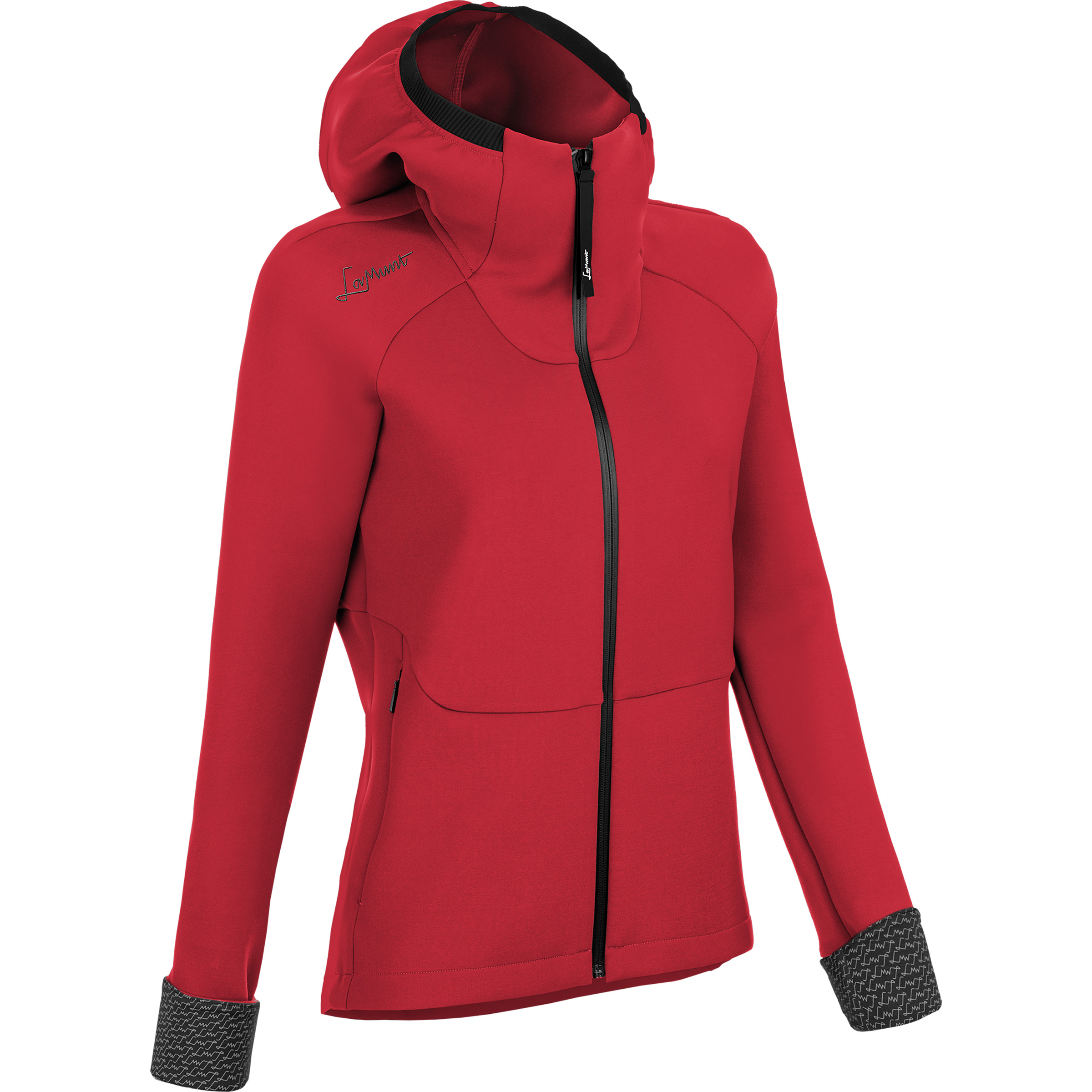 LaMunt Antje Thermal Damen Fleecejacke rot Größe XXL Trekking Hautfreundlich Merinowolle | Lyocell (Tencel)