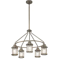 Elstead Lighting Ashland Bay Außen-Kronleuchter 5-flammig brüniertes Bronze