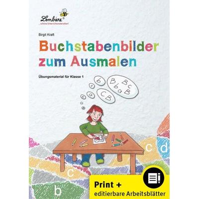 Buchstabenbilder zum Ausmalen, Set von Birgit Kraft, Lernbiene, 978-3-86998-779-8