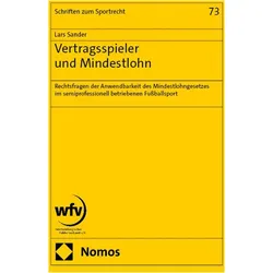 Vertragsspieler und Mindestlohn, Fachbücher von Lars Sander