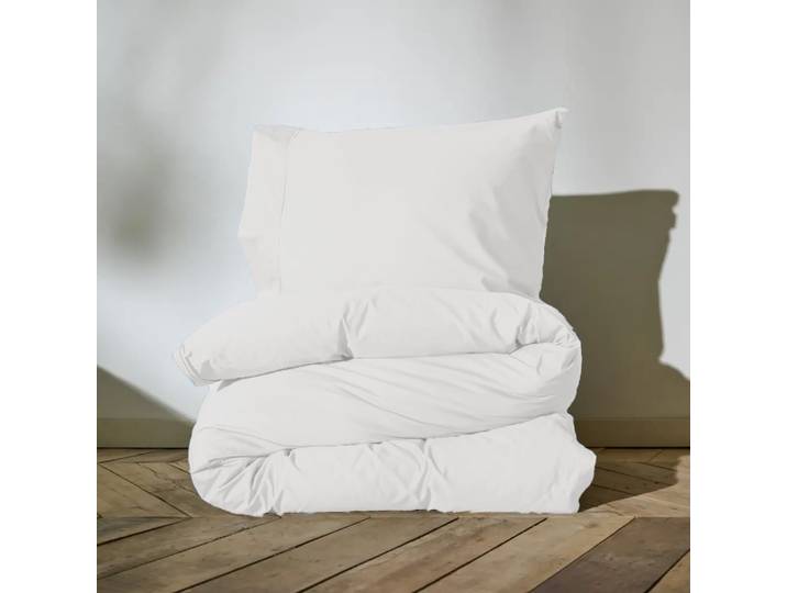 Auping Clear white Satin Dekbedovertrek