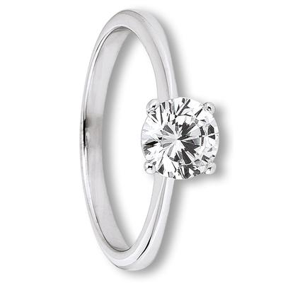 Goldring ONE ELEMENT "Zirkonia Ring aus 333 Weißgold" Gr. 54, silber, Fingerringe, Damen, 54,mit Zirkonia, Gold Weißgold 333, Gold, Weißgold 333, Goldring, Symbolische Note – harmonisch gestaltet mit Liebe zum Detail