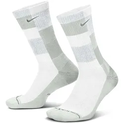 NIKE Everyday Elevated Crew-Socken 100 - white/photon dust/smoke grey 42-46
