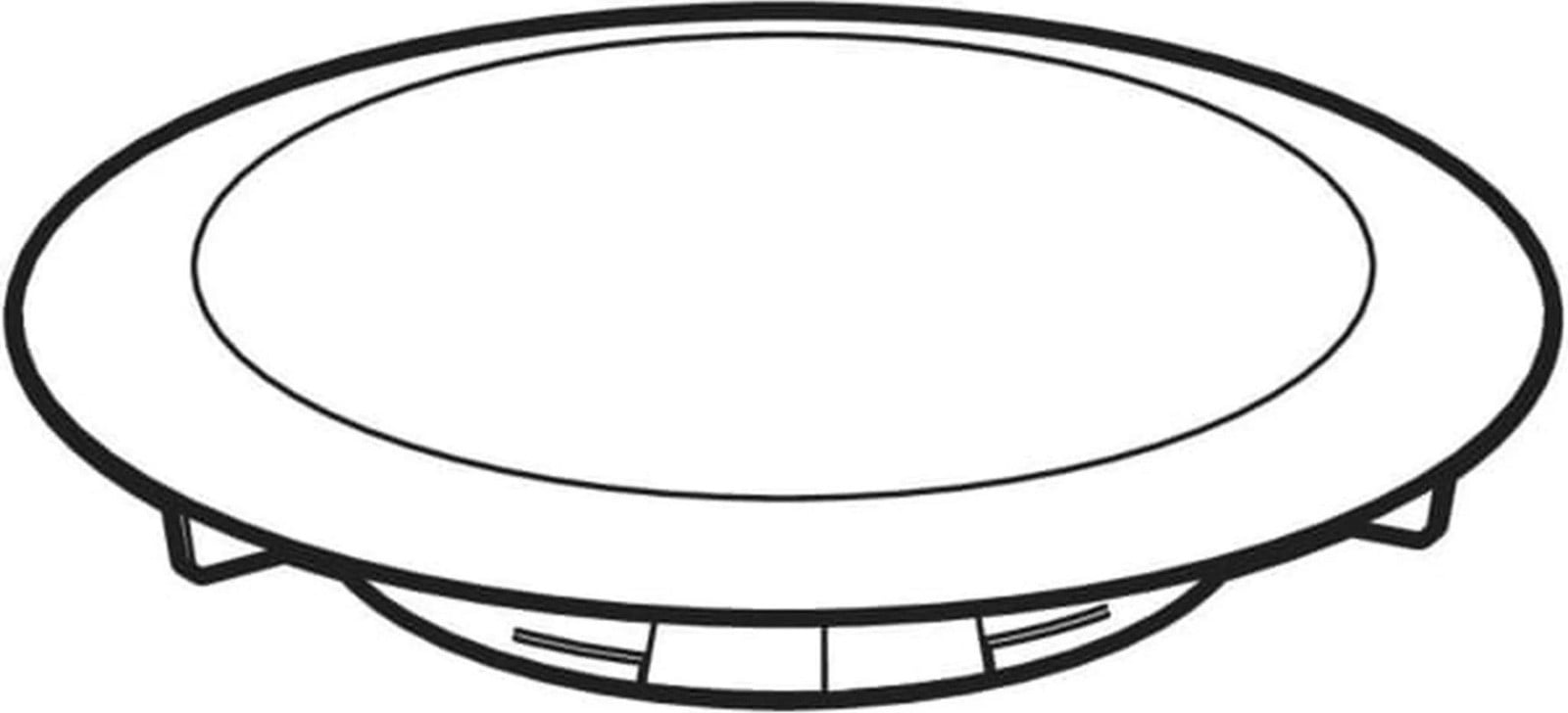 Geberit afvoerputdeksel voor douchebak, inlaat d90mm, aansluiting SH 30-50mm, chroom