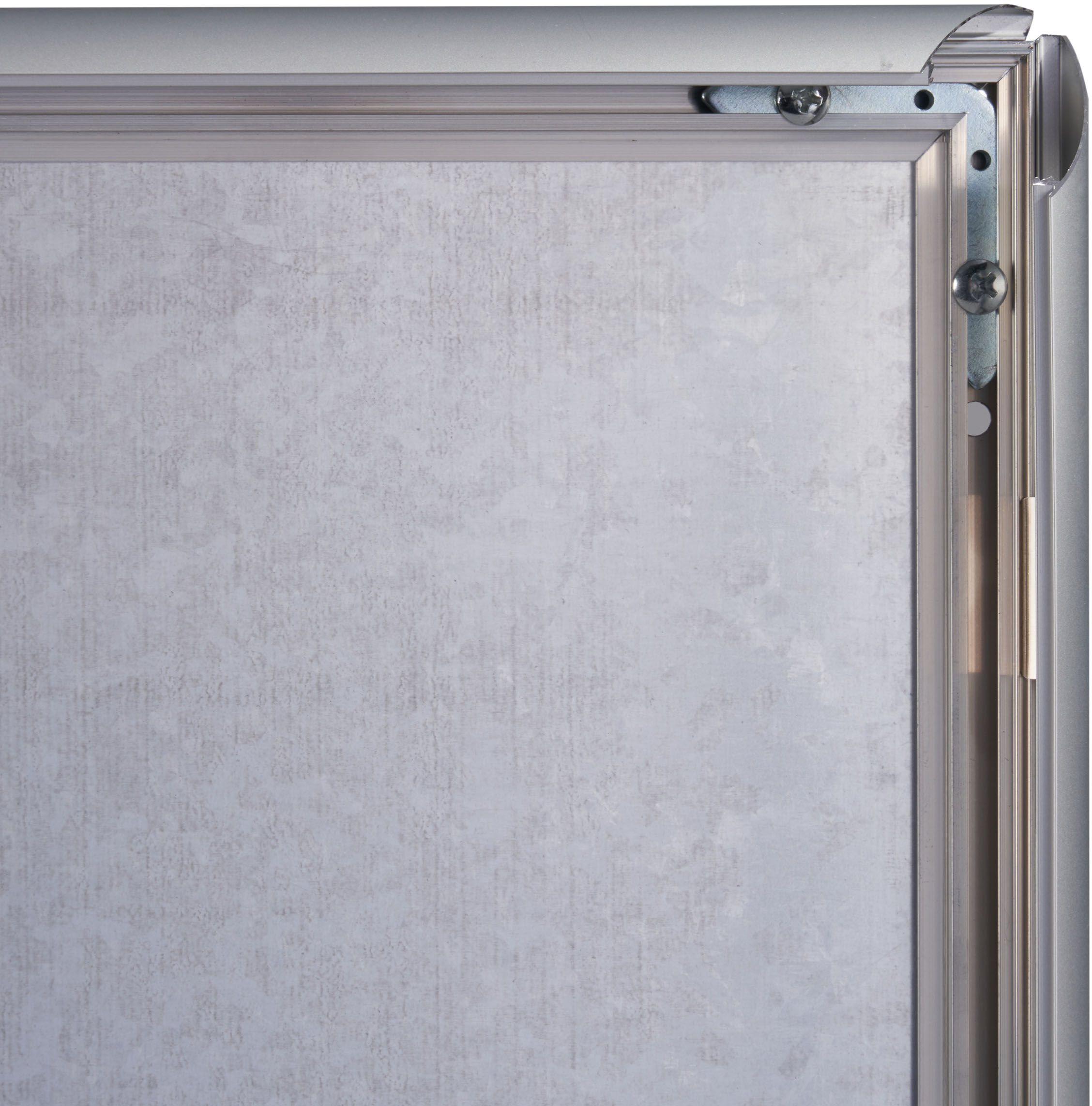 SPRINTIS Cadre clic-clac ignifuge 70 x 100 cm argent   avec film de protection en PET, aluminium
