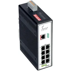 Wago 852-602 Industrial-Managed-Switch 8 (8 Ports), Netzwerk Switch, Schwarz