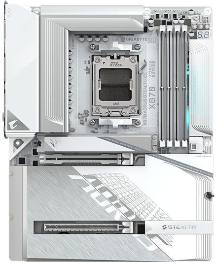 GIGABYTE Aorus STEALTH ICE X870 AM5 Motherboard