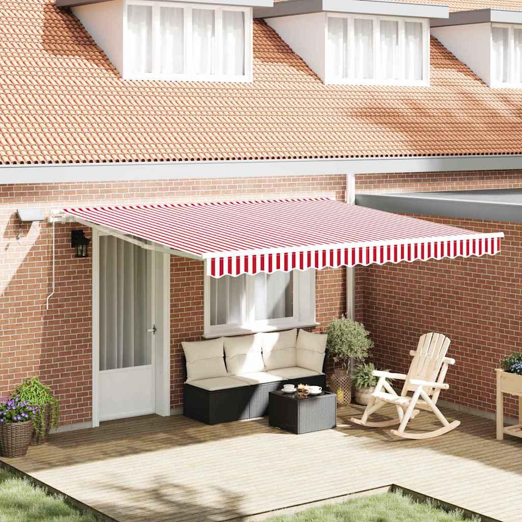 Maison Exclusive - Ausziehbare Markise mit Solar-LED