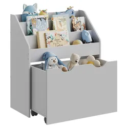 Kinderregal in Grau ca. 62,5x70x29,5 cm