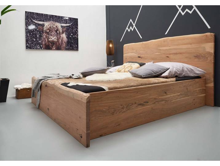 Bett Akazie 180x200x105 natur lackiert PURE ACACIA #303
