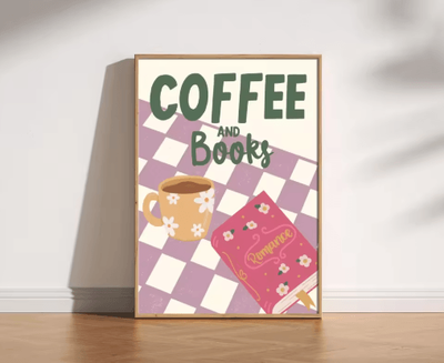 Inspire Picks Retro Coffee Wall Art Poster Minimalist Kitchen & Cafe Decor Print 8 50x75cm No Frame