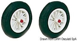 Osculati Cavalletti supporto motore Ruota di ricambio 390 mm