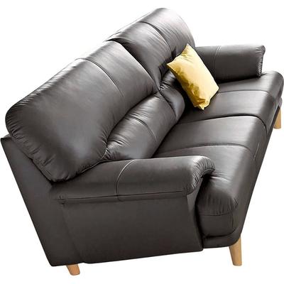 3-Sitzer TRENDMANUFAKTUR "Cecilia, Sofa in italienischem Design", braun, B:200cm H:87cm T:90cm, Sofas, mit tollem Sitzkomfort, extrabequeme Armlehnen, Holzfüße