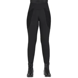 QHP Kinder Winter Reitleggings Zahra Junior Kniegrip black HW25, Größe: 152