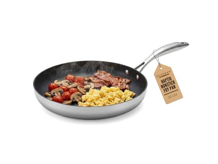 Scanpan HaptIQ Edelstahl-Aluminium-Bratpfanne, 31 cm, antihaftbeschichtet, kompatibel mit allen Herdarten und Induktionsherden, geeignet für Induktion, Küchenutensilien aus Metall, ofenfest bis 260 °C