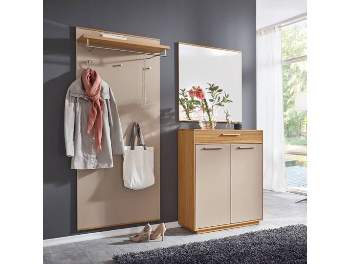 Porte-manteaux mural III 80cm Marron/Taupe