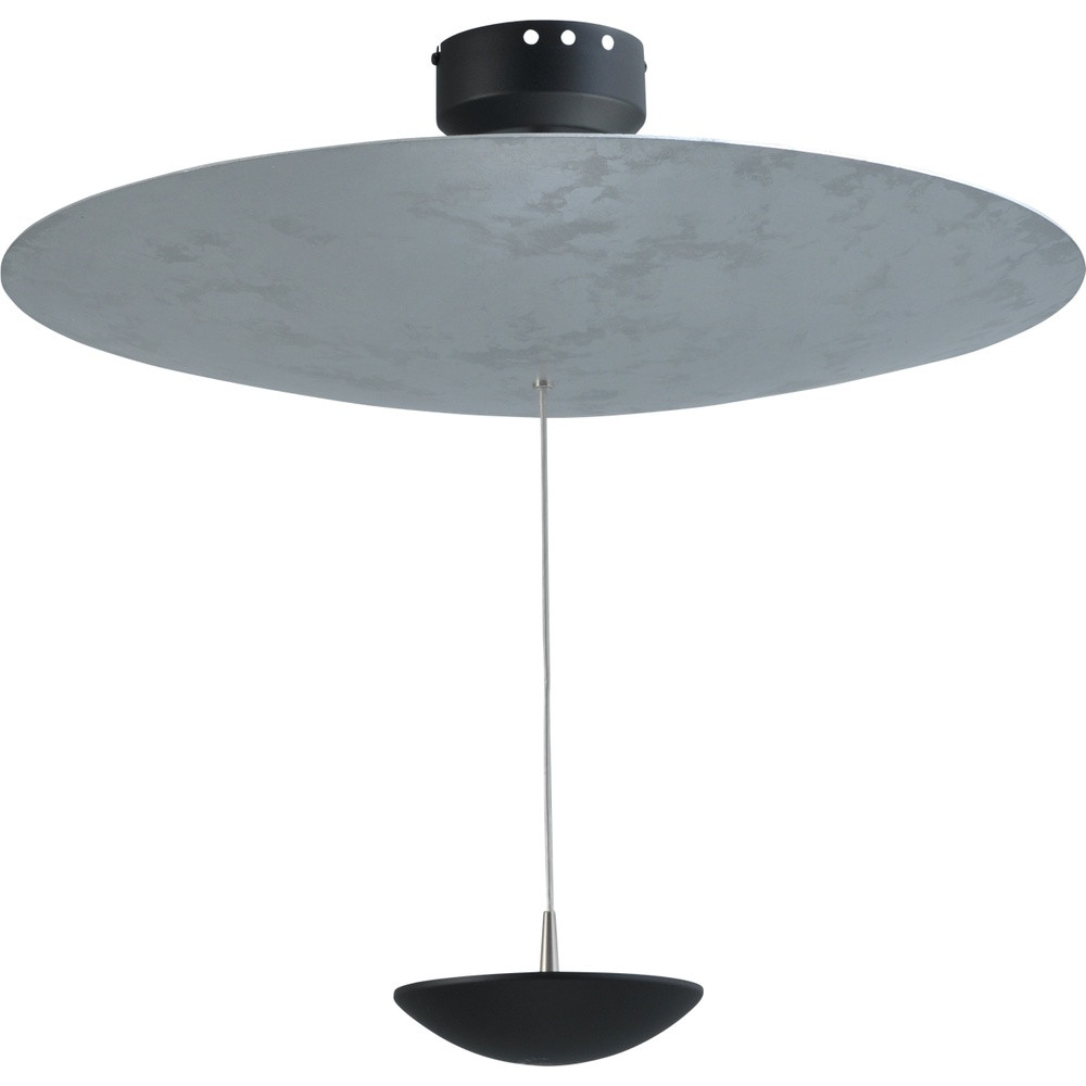 Masterlight Zyan Plafondlamp - Zwart en Zilver - Ø 60 cm