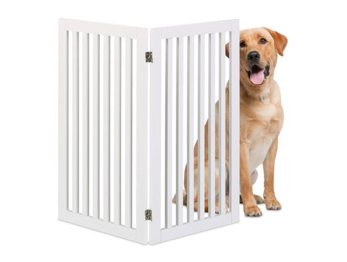 Relaxdays Freistehendes Hundeabsperrgitter