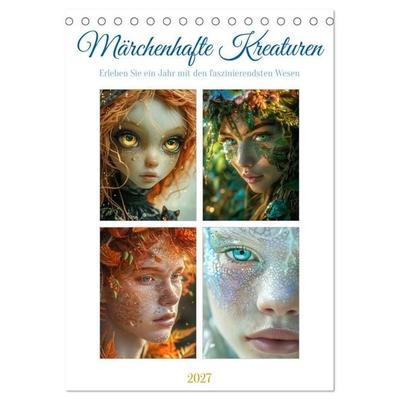 Magische Kreaturen (Tischkalender 2027 DIN A5 hoch), CALVENDO Monatskalender