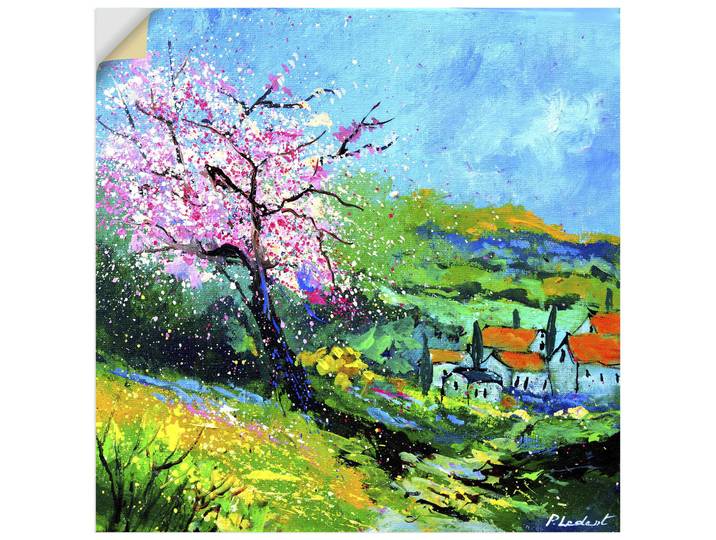 Wandbild ARTLAND Spring landscape , bunt (farbe bild(er): grün), B:70cm H:70cm, Bilder, Wandbild, als Alubild, Leinwandbild, Poster, Wandaufkleber in verschied. Grössen