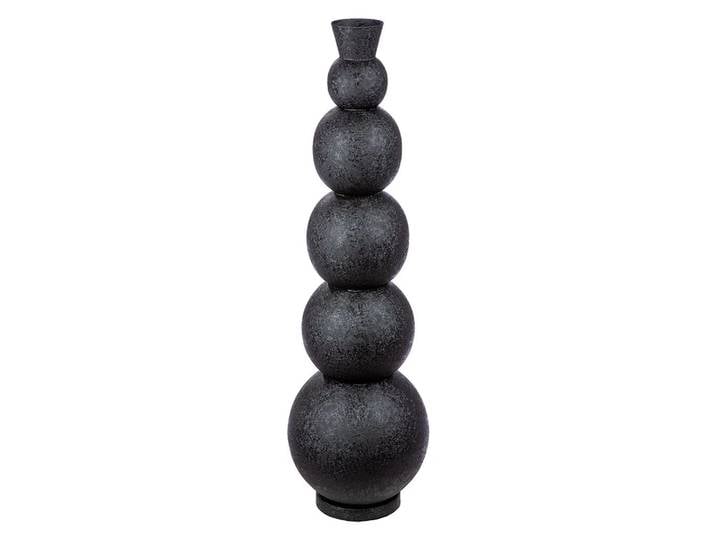 Vase Rotonda, Schwarz H: 87 cm Gilde