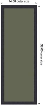 Amanti Art Olive Driftwood Canvas Magnetic Board, Florence Framed Memo Board