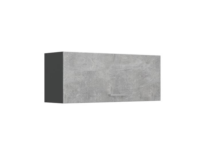 Vicco Hängeschrank R-Line, Beton/Anthrazit, 100 cm Flach, Grau, Anthrazit, Holzwerkstoff, Rechteckig, 100x40x31 cm, Küchen, Küchenmöbel, Küchenschränke, Küchenoberschränke