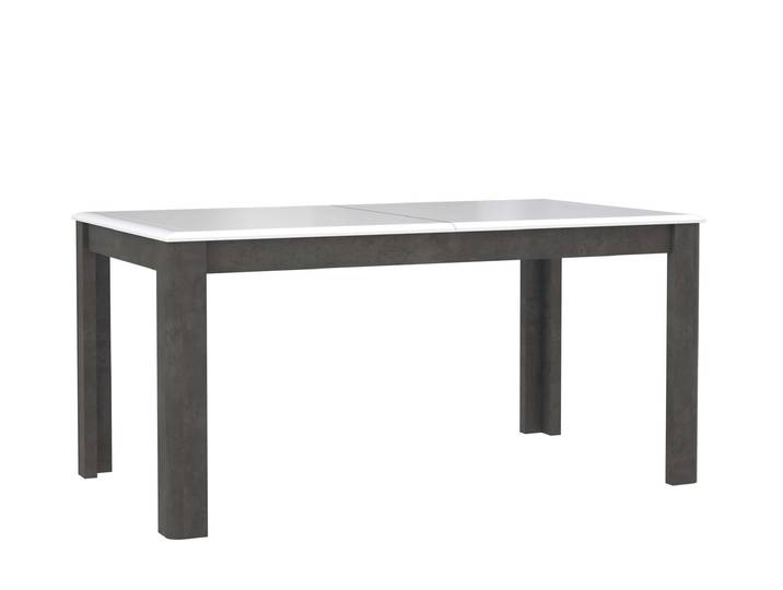 Caen Esszimmertisch Beton Optik Weiß