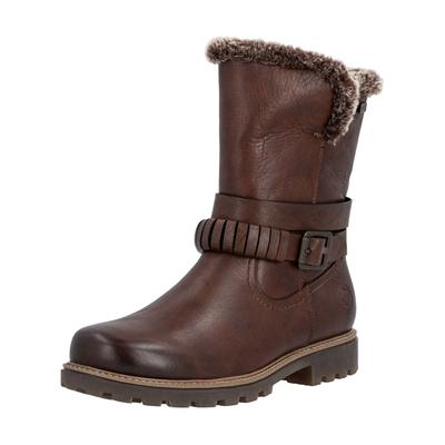 Stiefel REMONTE "Remonte Stiefel Leder/Textil", Damen, Gr. 38, chestnut, Leder, Textil, Schuhe Stiefel
