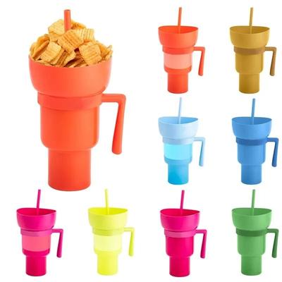 2 In 1 Stadium Tumbler & Snack Cup orange