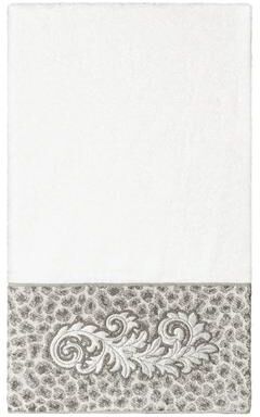 Authentic Hotel and Spa 100% Turkish Cotton April Embellished Bath Towel