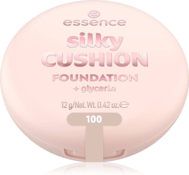 essence silky CUSHION FOUNDATION cushion foundation medium-coverage shade 100 12 g