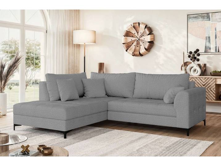OTTO home Ecksofa LEEVKE Design-Sofa mit Ottomane rechts/links bestellbar, Breite 232 cm, in vielen modernen Farben erhältlich, belastbar bis 480 kg
