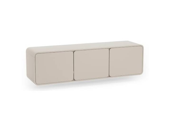 Selsey TV-Schrank 156 x 39 x 42 cm, Dreitürig, Kaschmir hängend, drei Stauraumzonen, breitwinklige Scharniere, matt